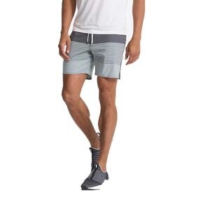 Vuori Men's Trail Short Shale/Neptune Stripe‎ size